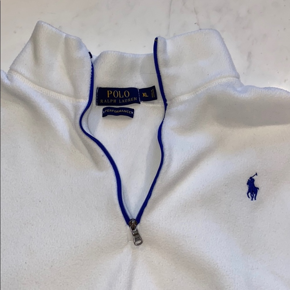 Polo by Ralph Lauren White and Blue Performance Jacket